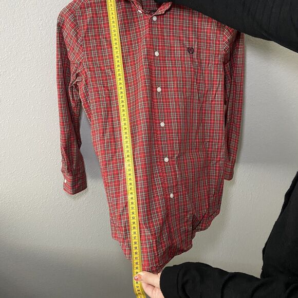Lauren Ralph Lauren Kid's Shirt, Long Sleeve Button-Up Dress Shirt, Plaid Sz 14 - Picture 4 of 8